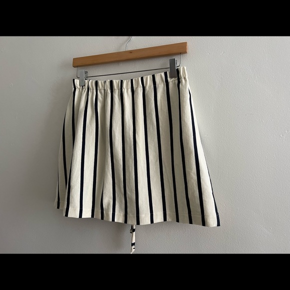 The Lady & The Sailor Striped Drawstring Mini Skirt - Picture 5 of 9